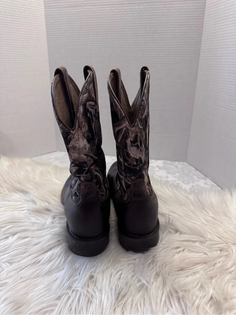 Ariat Men’s 10.5D Hybrid Rancher Brown Leather‎ Camouflage Western Cowboy Boot